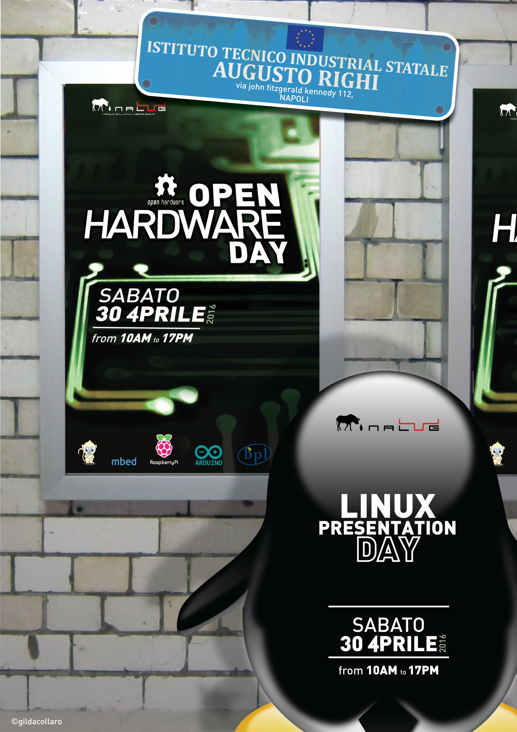 Locandina evento "Linux Presentation Day & Open Hardware Day 2016"